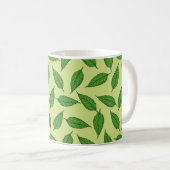 Muster der Blätter, Leaf-Muster, Frühjahrsvorschau Kaffeetasse (VorderseiteRechts)