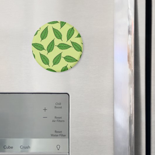 Muster der Blätter, Leaf-Muster, Frühjahrsvorschau Magnet (In Situ (Kühlschrank))