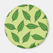 Muster der Blätter, Leaf-Muster, Frühjahrsvorschau Magnet (Vorne)