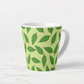 Muster der Blätter, Leaf-Muster, Frühjahrsvorschau Milchtasse (Rechte Ecke)