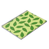 Muster der Blätter, Leaf-Muster, Frühjahrsvorschau Notizblock (Linke Seite)