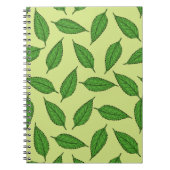 Muster der Blätter, Leaf-Muster, Frühjahrsvorschau Notizblock (Vorderseite)