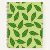 Muster der Blätter, Leaf-Muster, Frühjahrsvorschau Notizblock (Vorderseite)