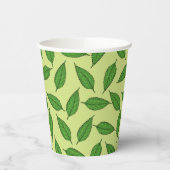 Muster der Blätter, Leaf-Muster, Frühjahrsvorschau Pappbecher (Links)