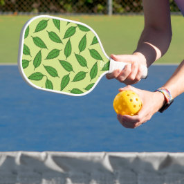 Muster der Blätter, Leaf-Muster, Frühjahrsvorschau Pickleball Schläger