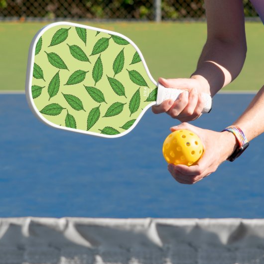 Muster der Blätter, Leaf-Muster, Frühjahrsvorschau Pickleball Schläger (InSitu)