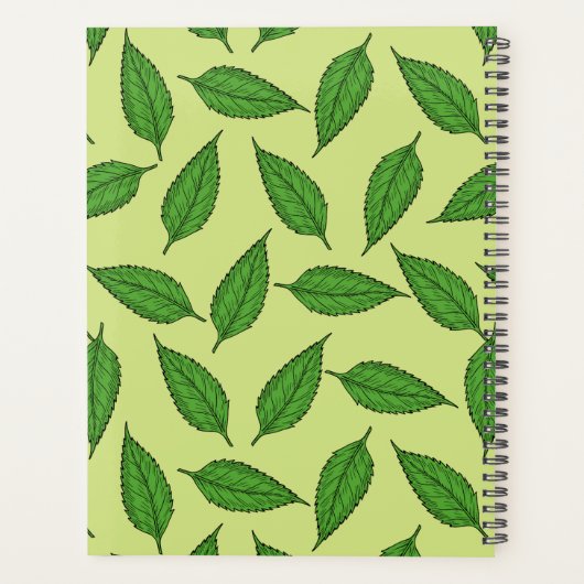 Muster der Blätter, Leaf-Muster, Frühjahrsvorschau Planer (Rückseite)