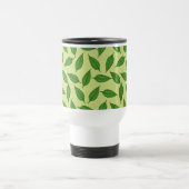 Muster der Blätter, Leaf-Muster, Frühjahrsvorschau Reisebecher (Mittel)