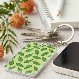 Muster der Blätter, Leaf-Muster, Frühjahrsvorschau Schlüsselanhänger