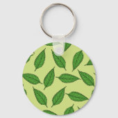 Muster der Blätter, Leaf-Muster, Frühjahrsvorschau Schlüsselanhänger (Vorderseite)
