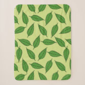 Muster der Blätter, Leaf-Muster, Frühjahrsvorschau Sherpadecke (Vorderseite)