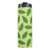 Muster der Blätter, Leaf-Muster, Frühjahrsvorschau Thermosbecher (Vorderseite)