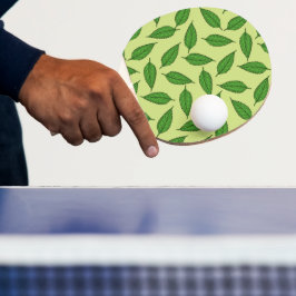 Muster der Blätter, Leaf-Muster, Frühjahrsvorschau Tischtennis Schläger