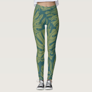Muster der Blätter Leggings