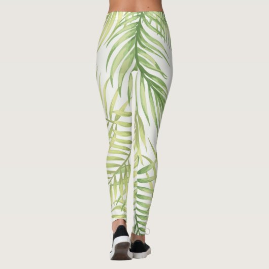 Muster der Blätter Leggings (Rückseite)