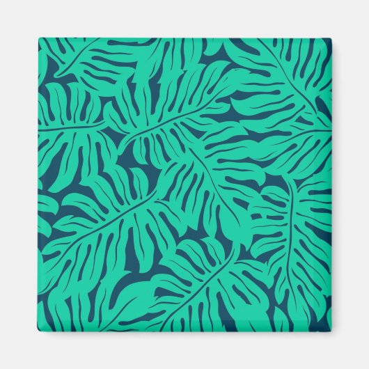 Muster der Blätter Magnet (Vorne)