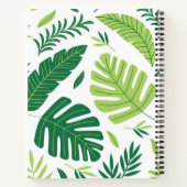 Muster der Blätter Notizblock (Rückseite)