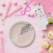 Muster der Blätter Pappteller (Party)