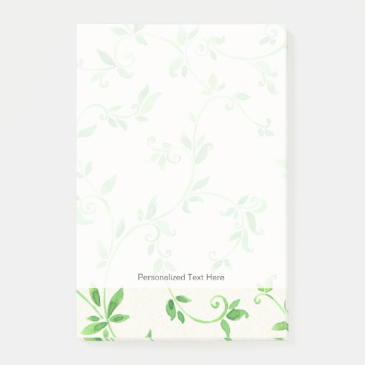 Muster der Blätter Post-it Klebezettel (Vorderseite)