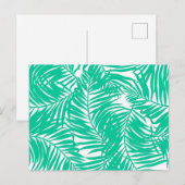 Muster der Blätter Postkarte (Vorne/Hinten)