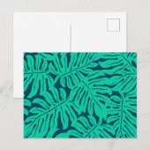 Muster der Blätter Postkarte (Vorne/Hinten)