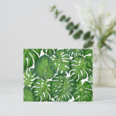 Muster der Blätter Postkarte (Stehend Vorderseite)