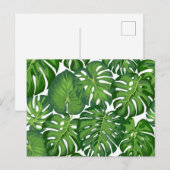 Muster der Blätter Postkarte (Vorne/Hinten)