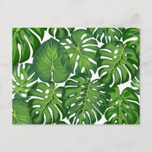 Muster der Blätter Postkarte