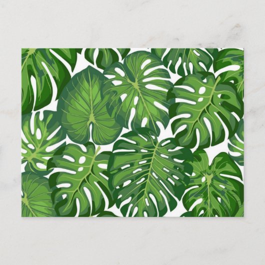 Muster der Blätter Postkarte (Vorderseite)