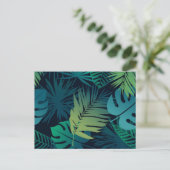 Muster der Blätter Postkarte (Stehend Vorderseite)
