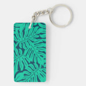 Muster der Blätter Schlüsselanhänger (Rückseite)