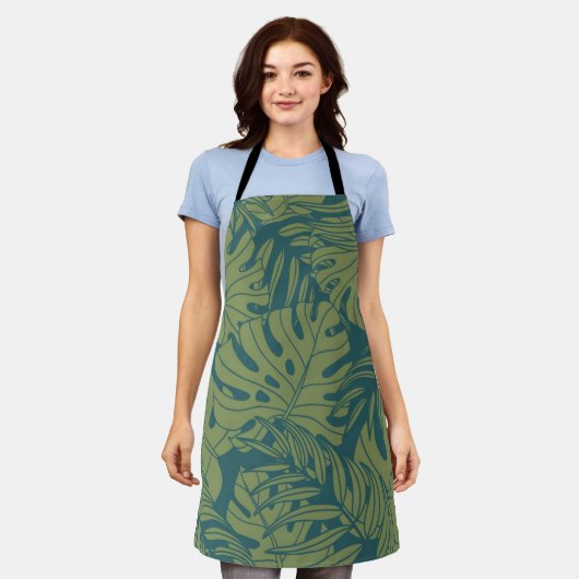 Muster der Blätter Schürze (Getragen)
