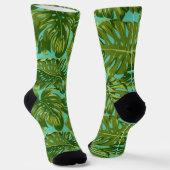 Muster der Blätter Socken (Gewinkelt)