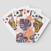 Muster der Blätter Spielkarten (Rückseite)