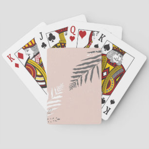 Muster der Blätter Spielkarten