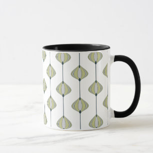 Muster der Blätter Tasse