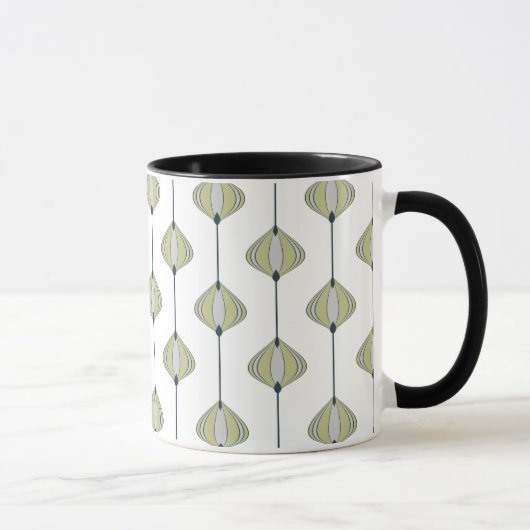 Muster der Blätter Tasse (Rechts)