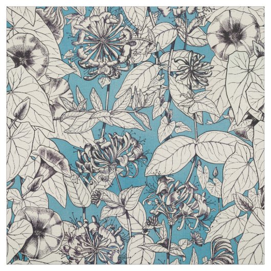 Muster der blauen Blume Stoff (Muster)