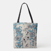 Muster der blauen Blume Tasche (Rückseite)