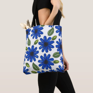 Muster der blauen Blume Tasche