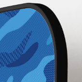 Muster der blauen Camouflage Cooler Camouflage-Ben Pickleball Schläger (Linke Seite)