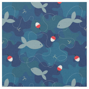 Muster der blauen Camouflage Stoff