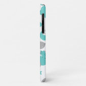 Muster der blauen Elefanten, Niedliche Elefanten, Case-Mate iPhone Hülle (Hinten/Links)