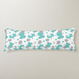 Muster der blauen Elefanten, Niedliche Elefanten,  Seitenschläferkissen