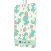 Muster der blauen Elefanten, Sterne, Ihr Name Autolufterfrischer (Links)