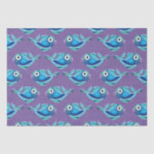 Muster der blauen Küste Seidenpapier (Vorderseite)