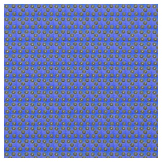 Muster der Blauen Rasenbögen, Stoff (Nahaufnahme)