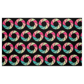 Muster der Blende - Farben auf schwarz Stoff (Fat Quarter (45,7 x 55,9 cm))