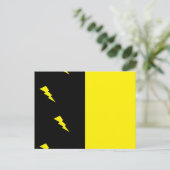 Muster der Blitzschrauben Postkarte (Stehend Vorderseite)