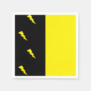 Muster der Blitzschrauben Serviette